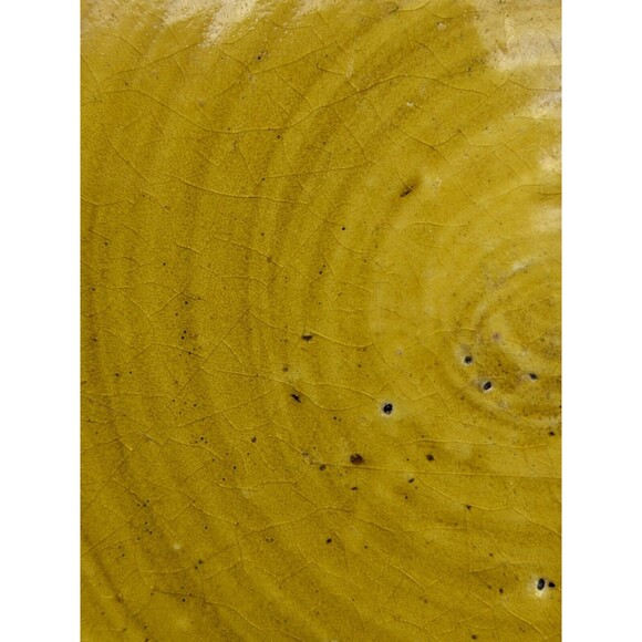 VTG Bitossi Ashtray Round Bowl Brown Mustard Glaze 60s 70s Italy Brutalist 10.5" - Picture 13 of 16